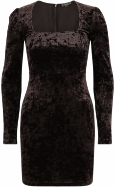 Superdry Šaty  tmavohnedá