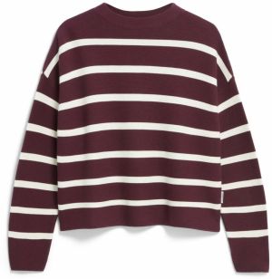 ARMEDANGELS Sveter 'MERINAA'  bordová / biela