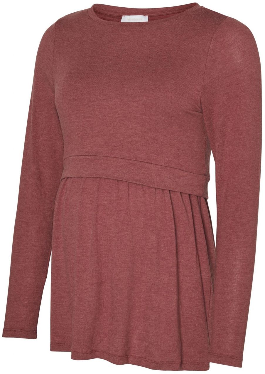 MAMALICIOUS Tričko 'MLANABELLA'  hrdzavo červená