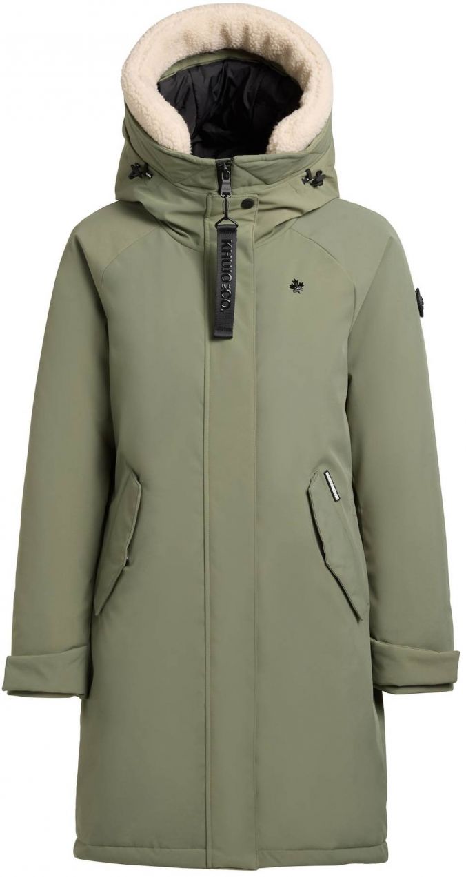 khujo Zimný kabát 'Semie3'  zelená / olivová