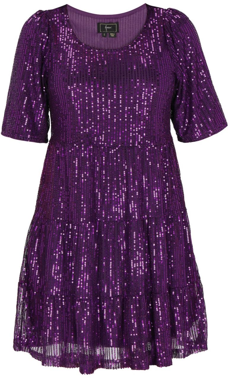 faina Kokteilové šaty  černicová