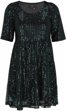 faina Kokteilové šaty  jedľová