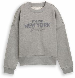 TOM TAILOR DENIM Mikina  sivá melírovaná
