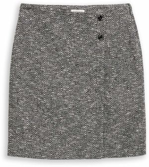 TOM TAILOR Sukňa  nebielená / antracitová