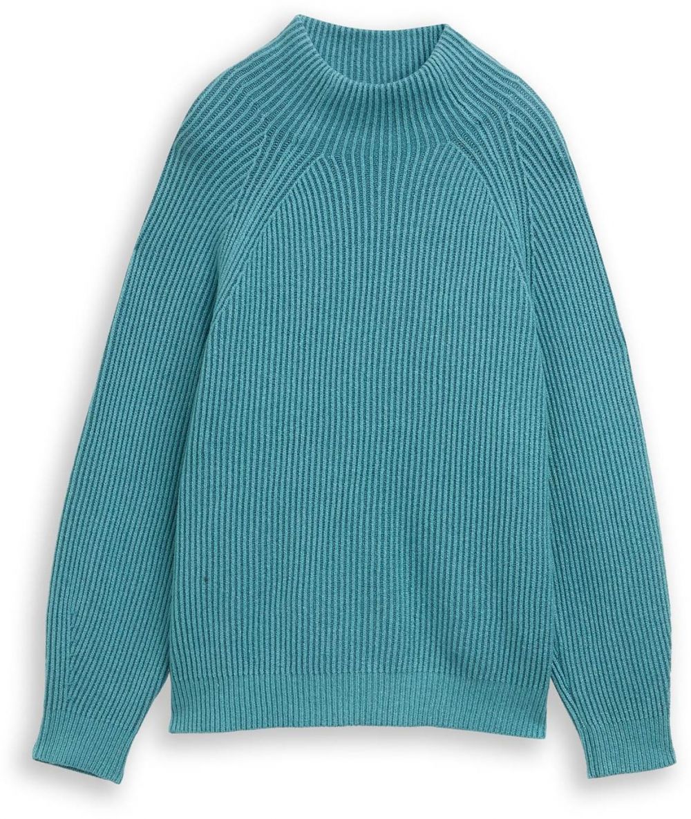 TOM TAILOR Sveter  modrozelená