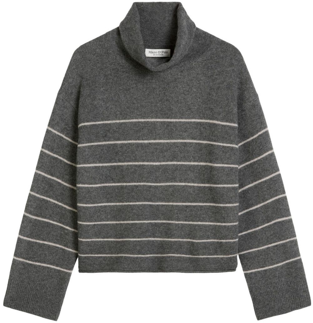 Marc O'Polo Sveter  tmavosivá / biela