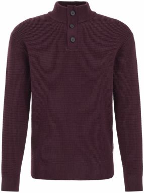 WE Fashion Sveter  baklažánová