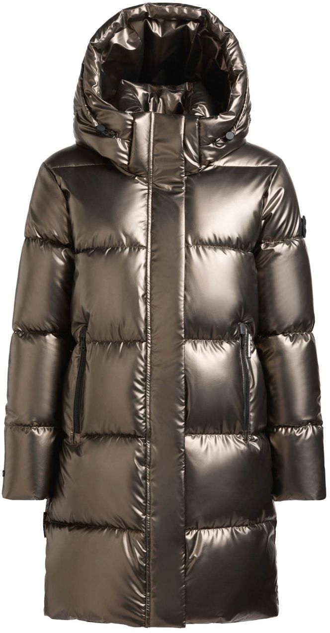 khujo Zimný kabát 'Haya2 Shiny'  sivá