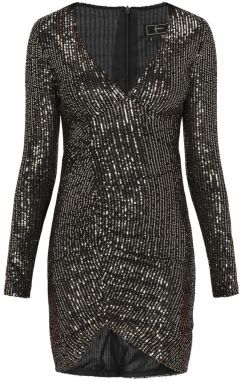 faina Kokteilové šaty  čierna