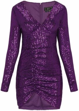 faina Kokteilové šaty  purpurová