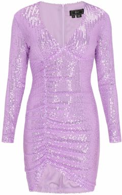 faina Kokteilové šaty  fialová