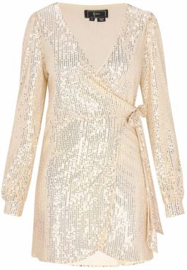 faina Kokteilové šaty  zlatá