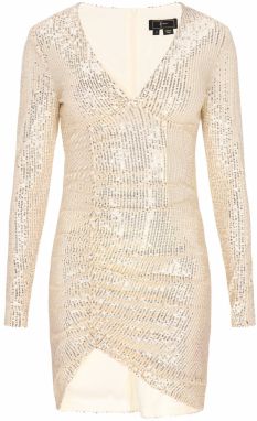 faina Kokteilové šaty  zlatá