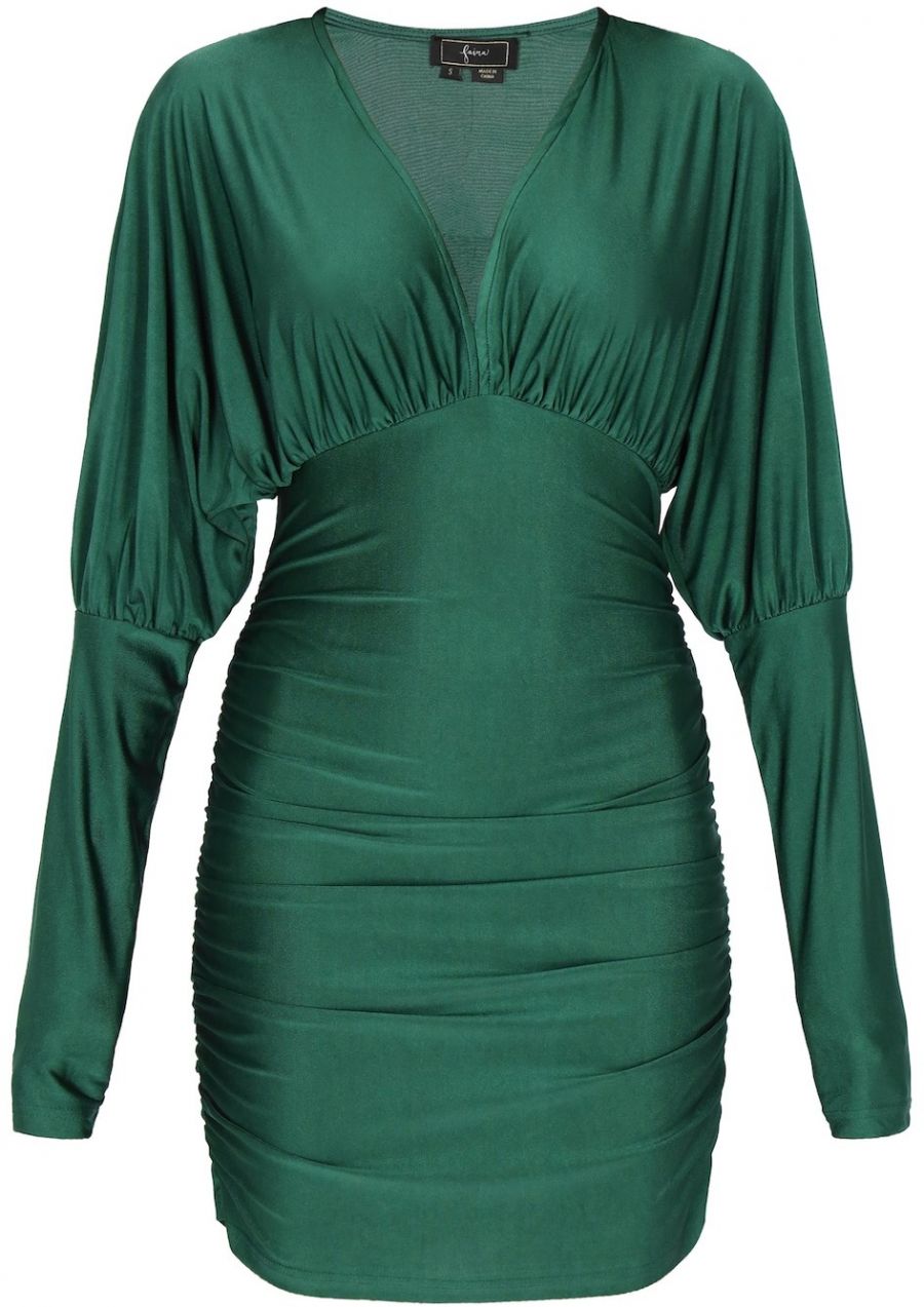 faina Kokteilové šaty  zelená