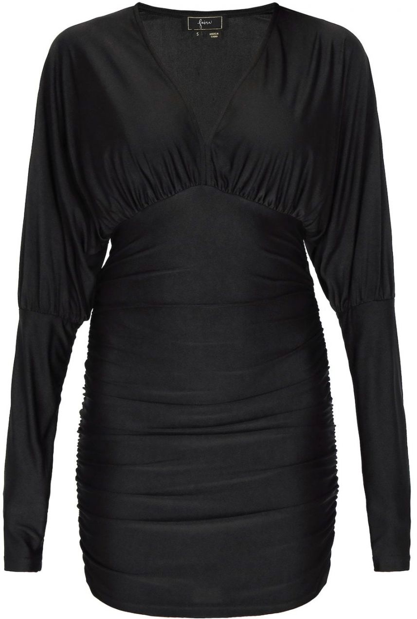 faina Kokteilové šaty  čierna