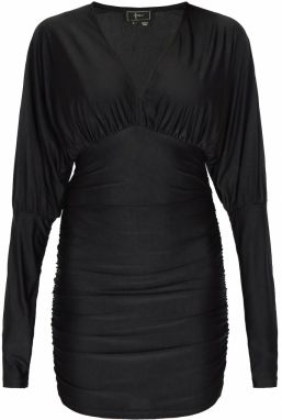 faina Kokteilové šaty  čierna