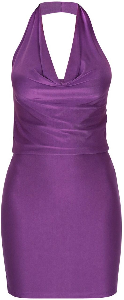 faina Kokteilové šaty  purpurová