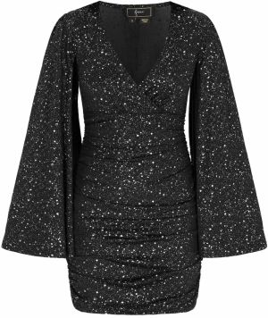 faina Kokteilové šaty  čierna / strieborná