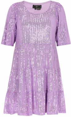 faina Kokteilové šaty  fialová