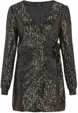 faina Kokteilové šaty  čierna