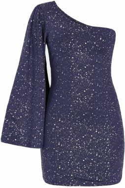 faina Kokteilové šaty  námornícka modrá / strieborná