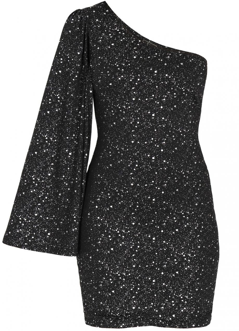 faina Kokteilové šaty  čierna / strieborná