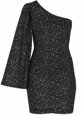 faina Kokteilové šaty  čierna / strieborná