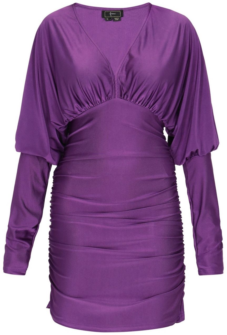 faina Kokteilové šaty  černicová