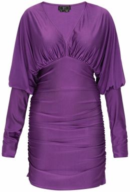 faina Kokteilové šaty  černicová