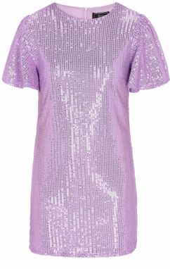 faina Kokteilové šaty  levanduľová