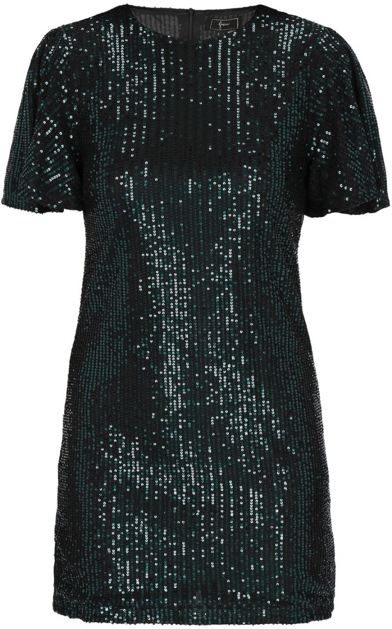 faina Kokteilové šaty  tmavozelená