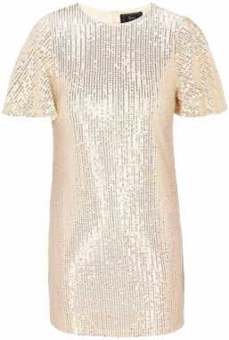 faina Kokteilové šaty  zlatá