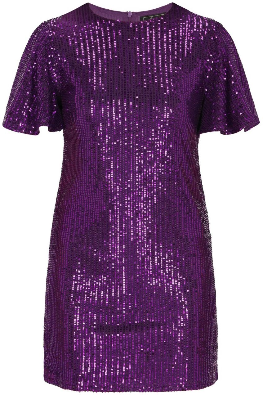 faina Kokteilové šaty  purpurová