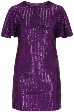 faina Kokteilové šaty  purpurová