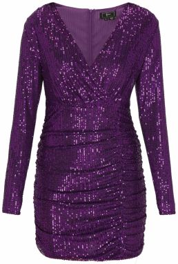 faina Kokteilové šaty  černicová