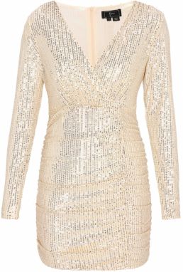 faina Kokteilové šaty  zlatá / strieborná