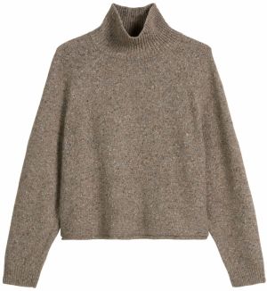 Marc O'Polo Sveter  brokátová / svetlohnedá / tmavohnedá