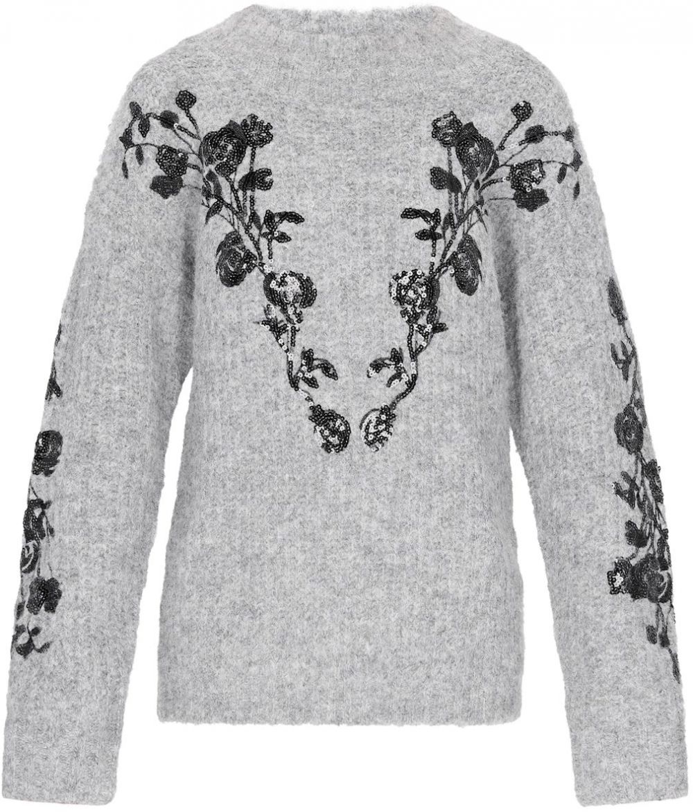 usha FESTIVAL Sveter  svetlosivá / čierna