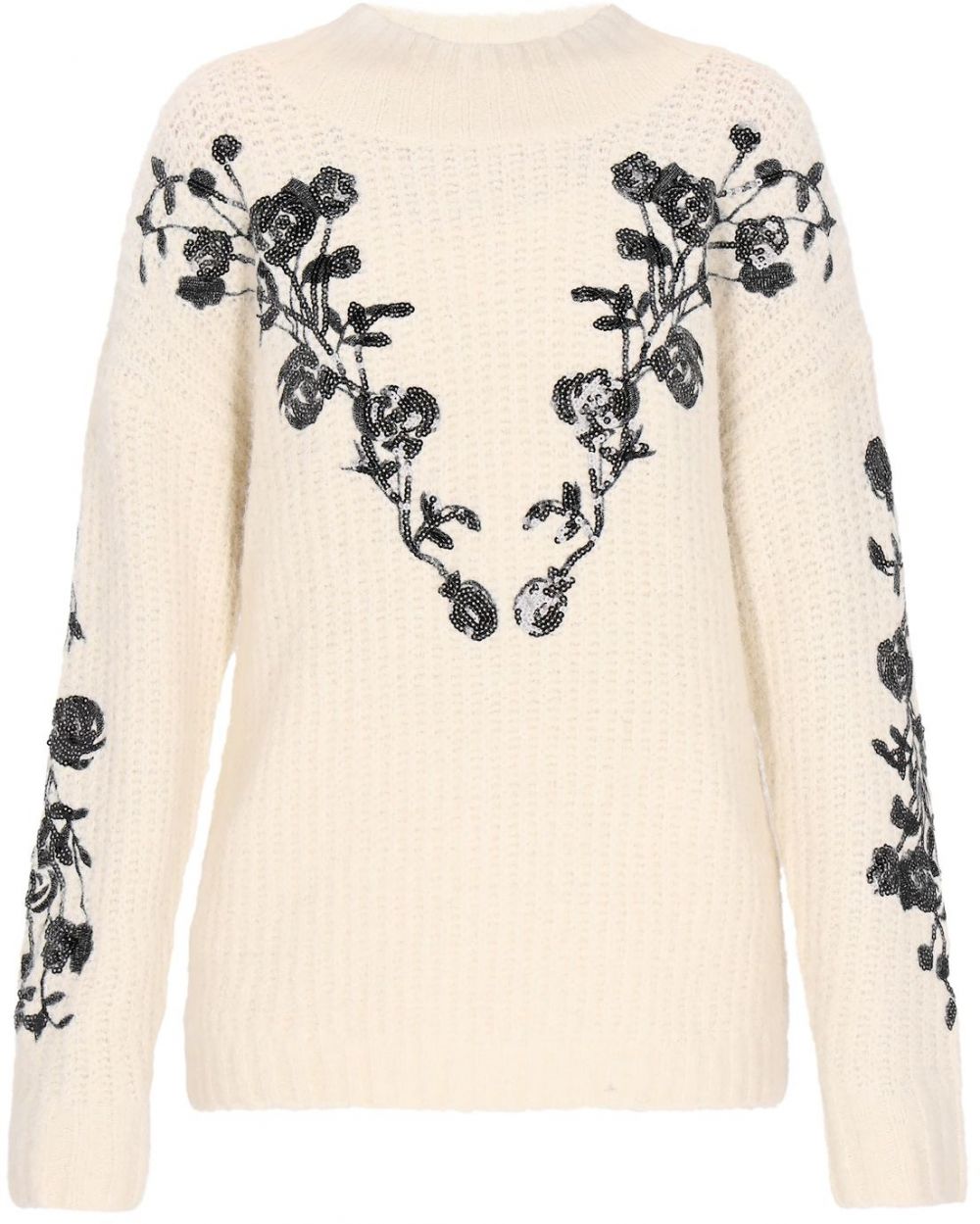 usha FESTIVAL Sveter  čierna / šedobiela