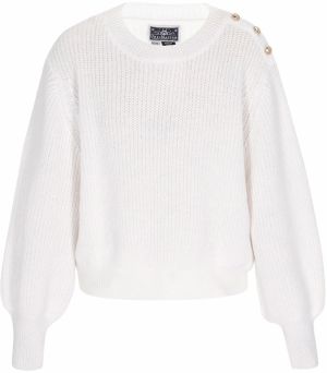 DreiMaster Maritim Sveter  šedobiela