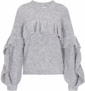 MYMO Oversize sveter 'Young Fashion'  sivá melírovaná