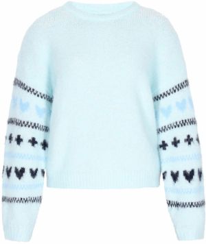 MYMO Sveter 'Young Fashion'  námornícka modrá / vodová / modrosivá