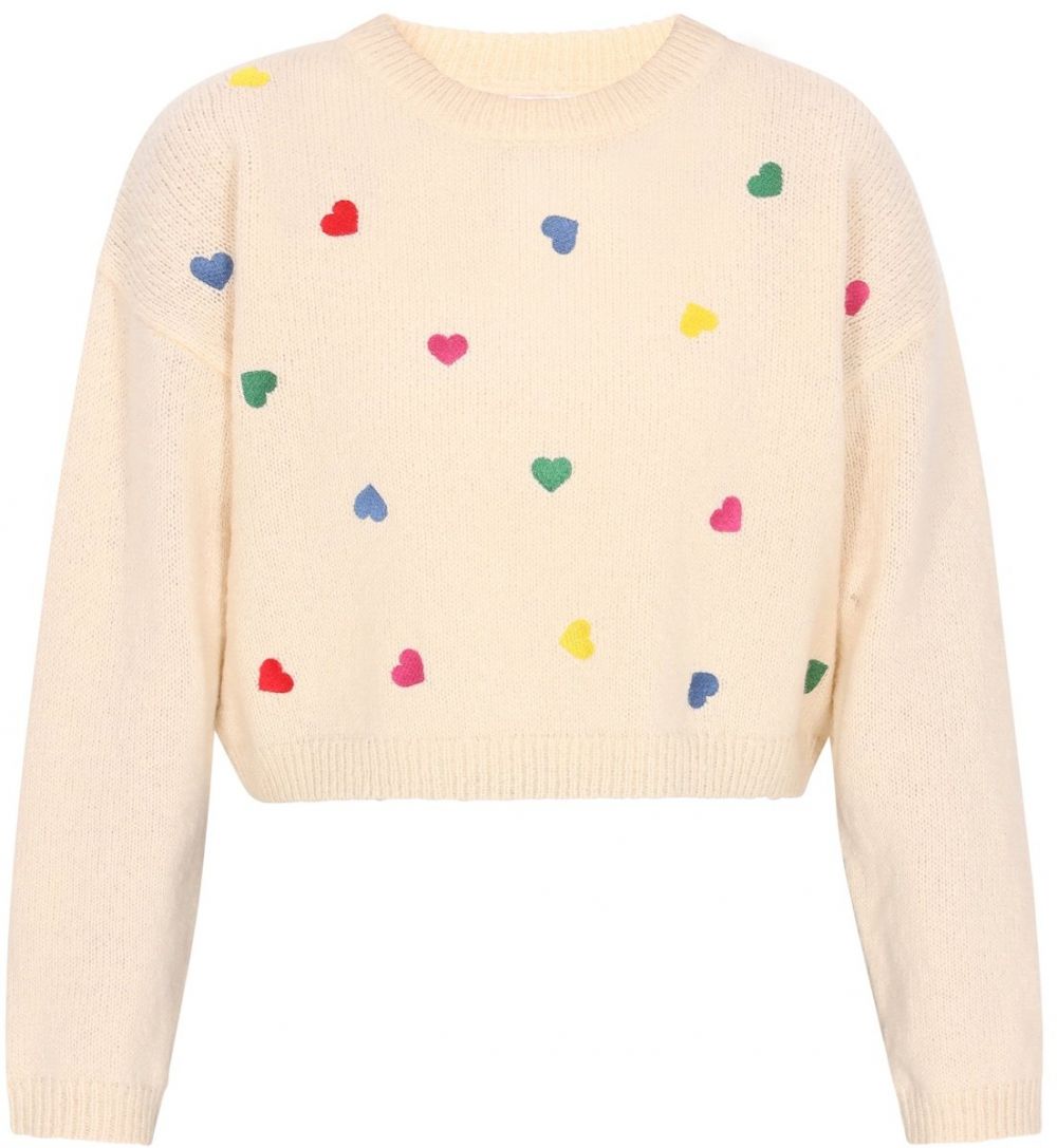 MYMO Oversize sveter 'Young Fashion'  kráľovská modrá / žltá / červená / biela ako vlna