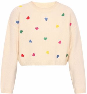 MYMO Oversize sveter 'Young Fashion'  kráľovská modrá / žltá / červená / biela ako vlna