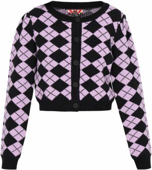 myMo ROCKS Kardigán  orgovánová / čierna