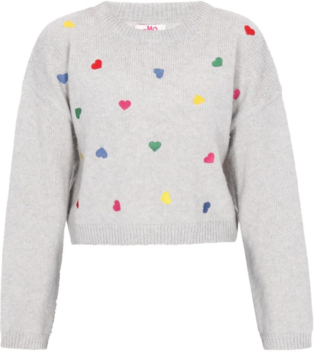 MYMO Oversize sveter 'Young Fashion'  modrá / žltá / sivá / červená