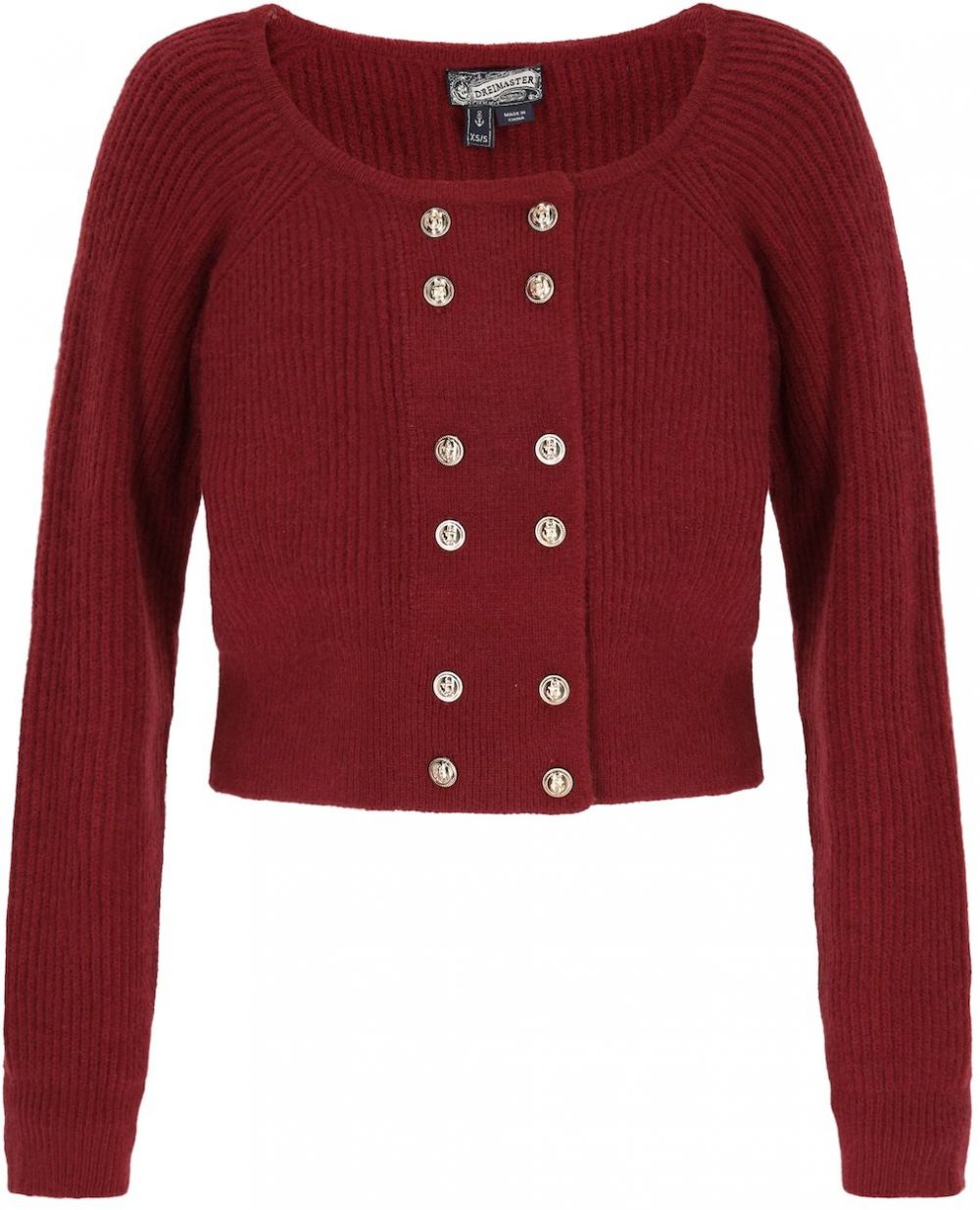 DreiMaster Vintage Kardigán 'Vintage'  burgundská