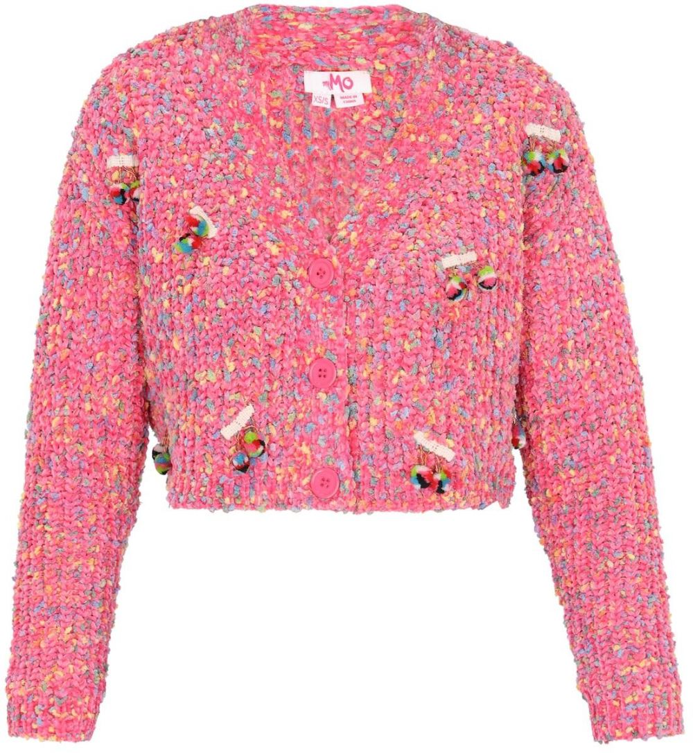 MYMO Oversize kardigán 'Young Fashion'  svetlomodrá / žltá / levanduľová / pitaya