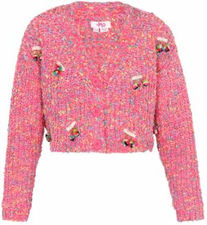 MYMO Oversize kardigán 'Young Fashion'  svetlomodrá / žltá / levanduľová / pitaya