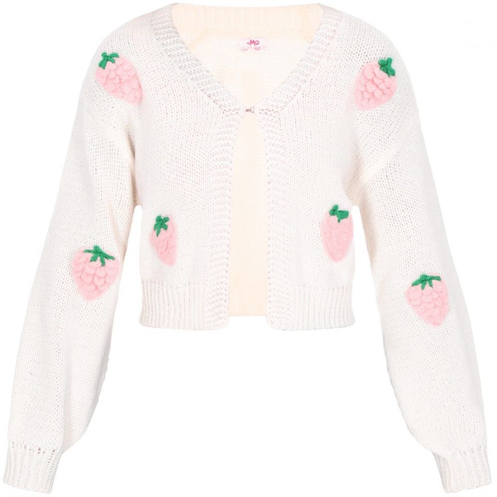 MYMO Oversize kardigán  zelená / ružová / šedobiela